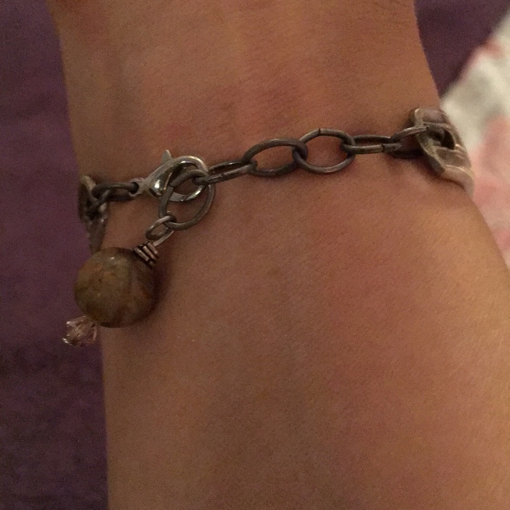 NWT Jasper Heart Antique Spoon Bracelet - Picture 3 of 5